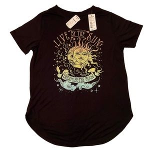 Modern Lux “Live By The Sun Dream By The Moon” Women’s T-Shirt New With Tags